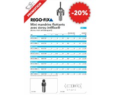 PROMOTION - MANDRINS FLOTTANTS REGO-FIX
